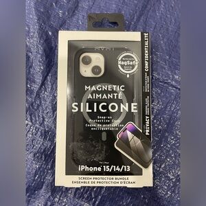 MagSafe iPhone 15/14/13 Protective Case w/ Privacy Screen